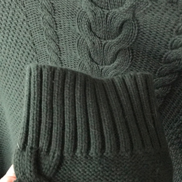 Nautica Green Crew Neck Cable Knit Sweater XXL - Picture 7 of 7